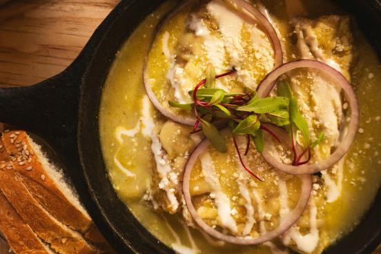 Enchiladas verdes