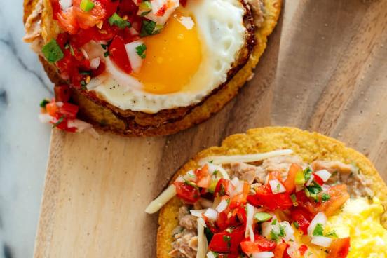 Scrambled Eggs & Breakfast Tostada