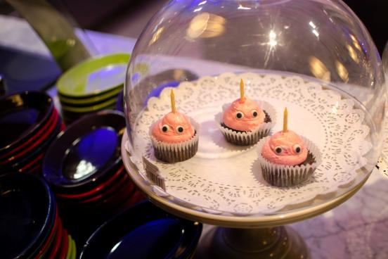 cupcakes with pink frosting