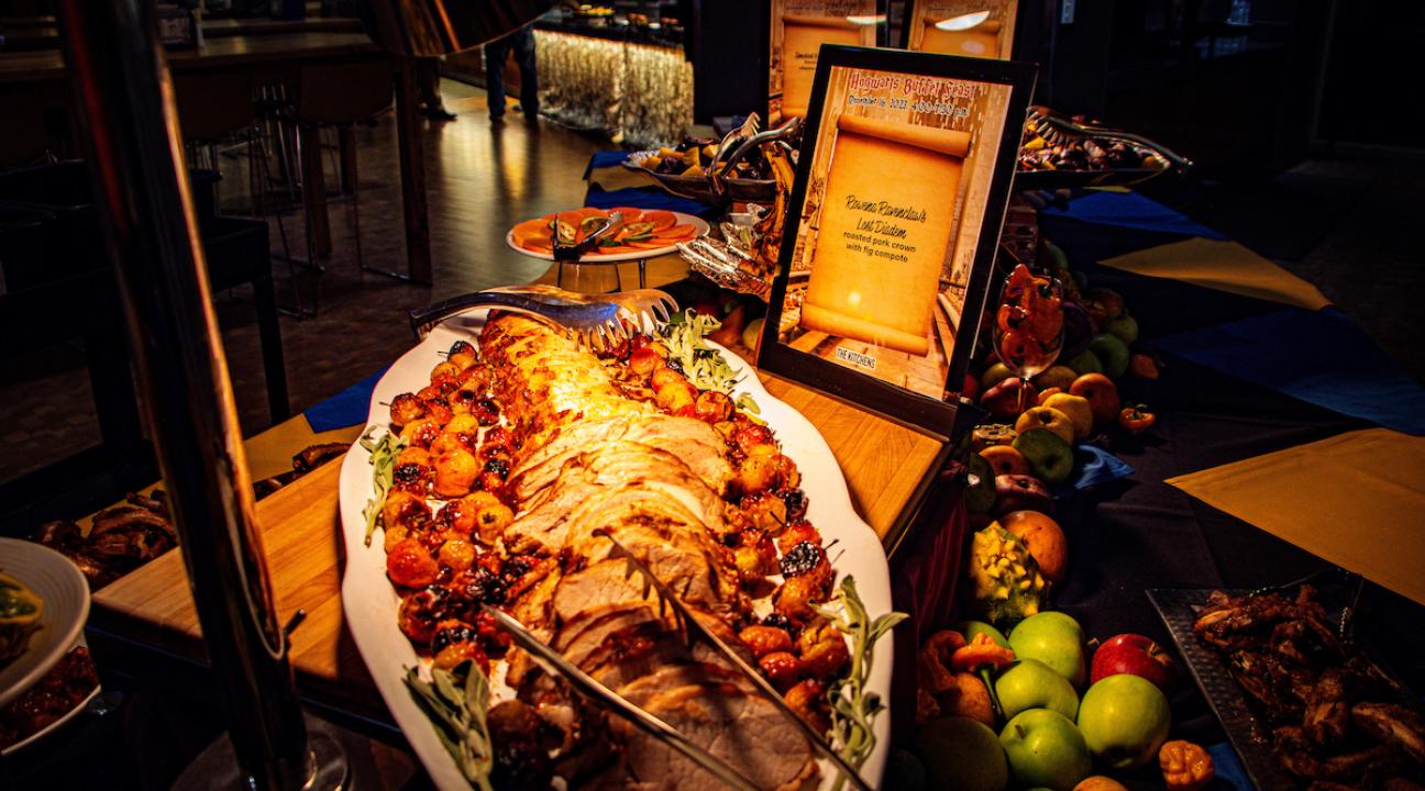  a table with an abundance of food
