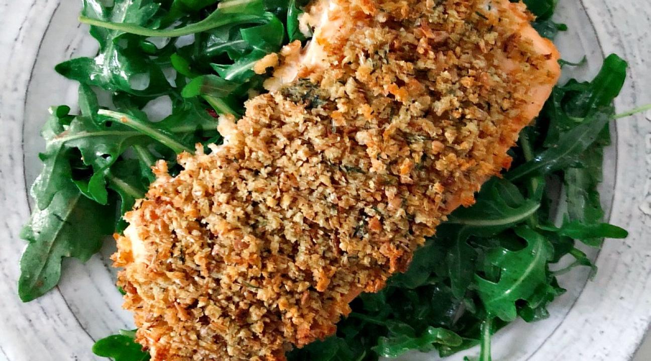 herb crusted salmon