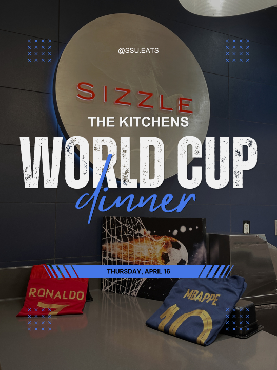 Photo of soccer jerseys promoting the Dinner