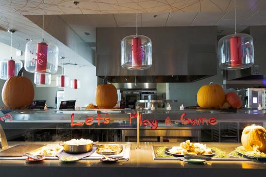 Food on table