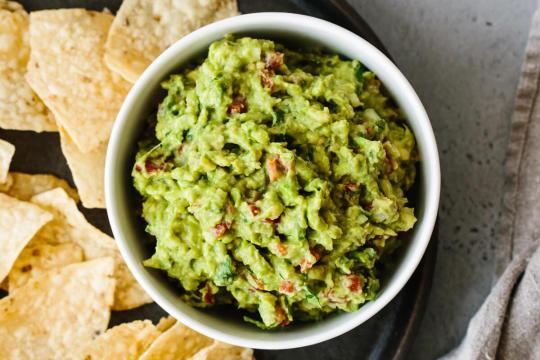 Guacamole and chips