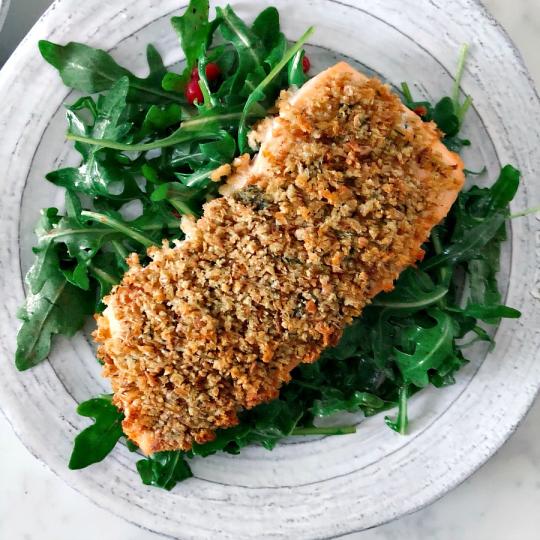 herb crusted salmon