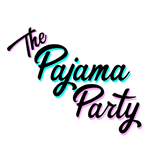 Text: The Pajama Party