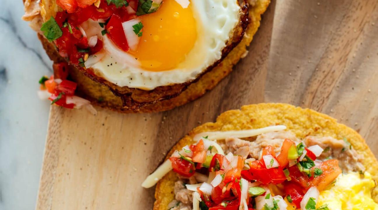 Scrambled Eggs & Breakfast Tostada